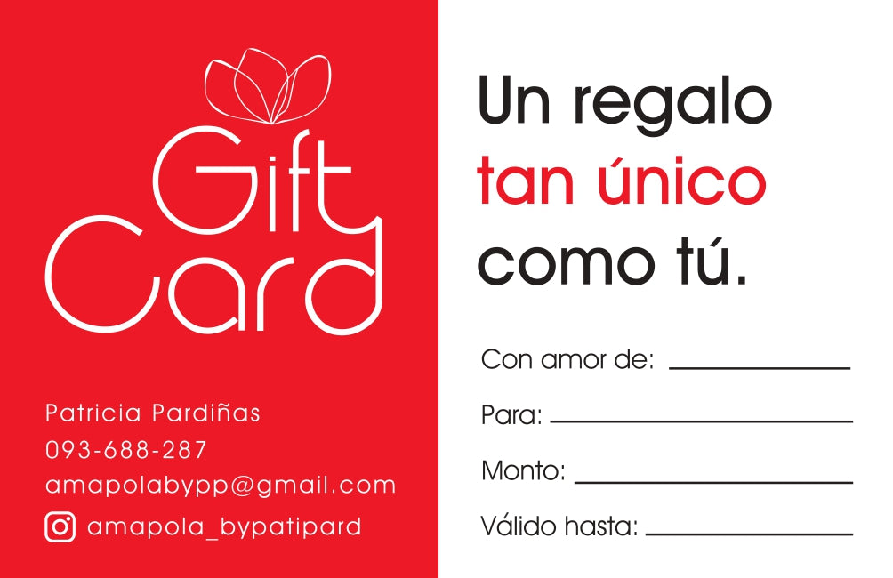 Gift Card | Tarjeta de Regalo