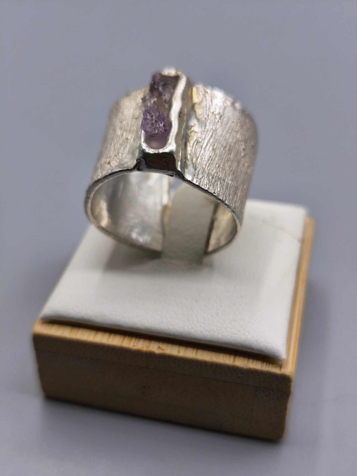 Anillo Crushed Amatista