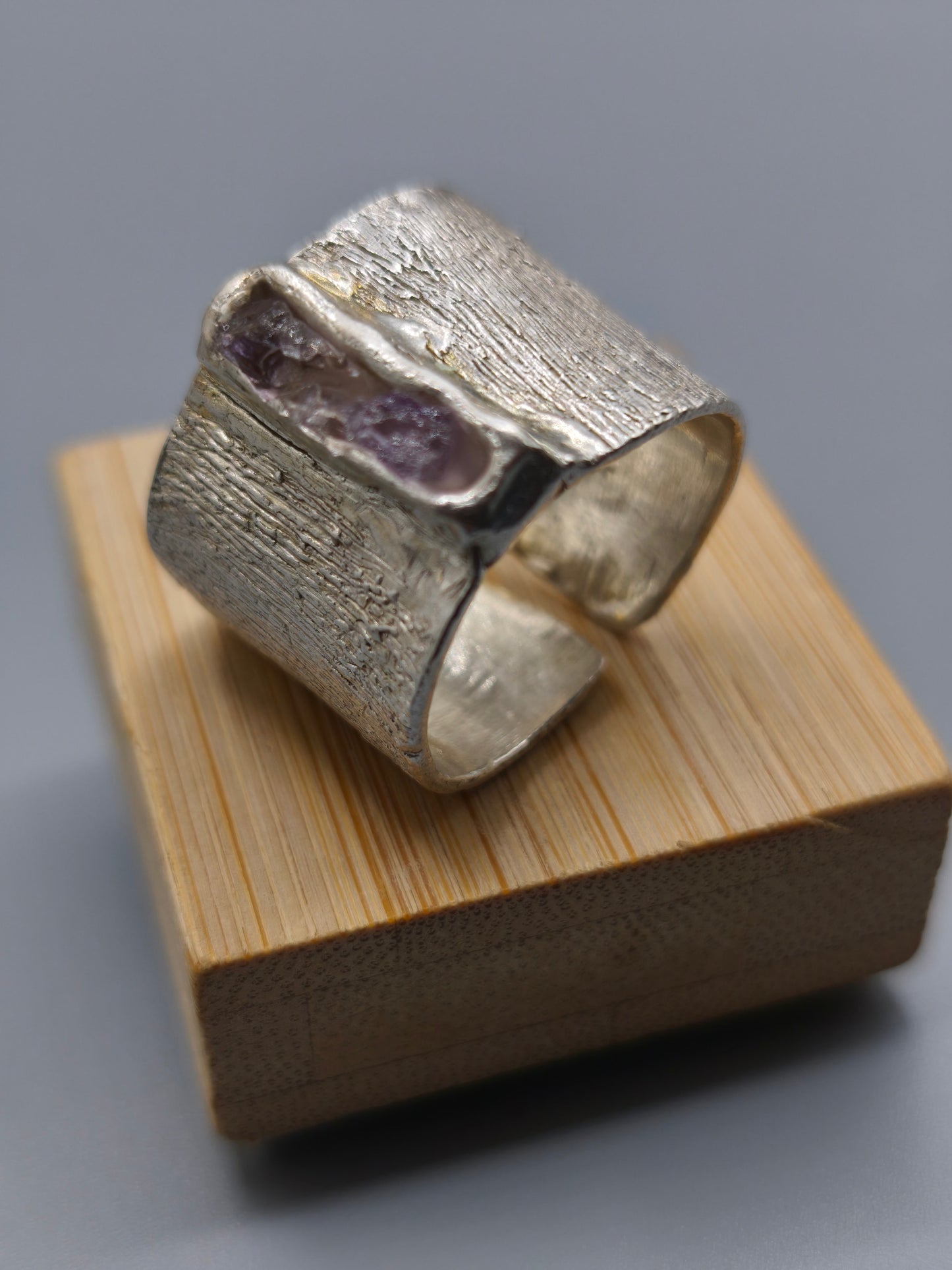Anillo Crushed Amatista