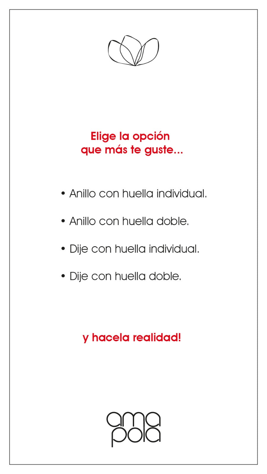 Anillo/Dije con tu Huella